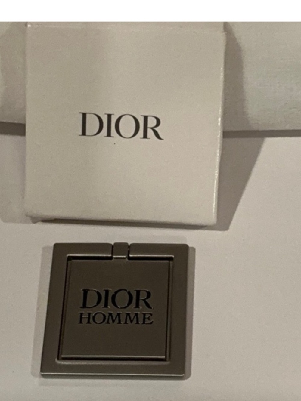 Dior Homme Silver Phone Ring Holder NIB Luxury Designer Tech Accessory - Picture 5 of 6
